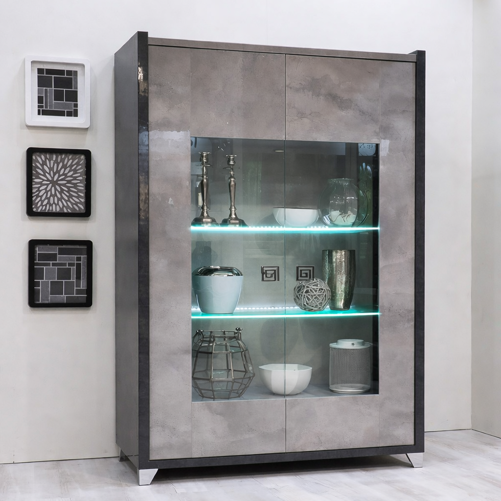 Conrad Double Display Cabinet
