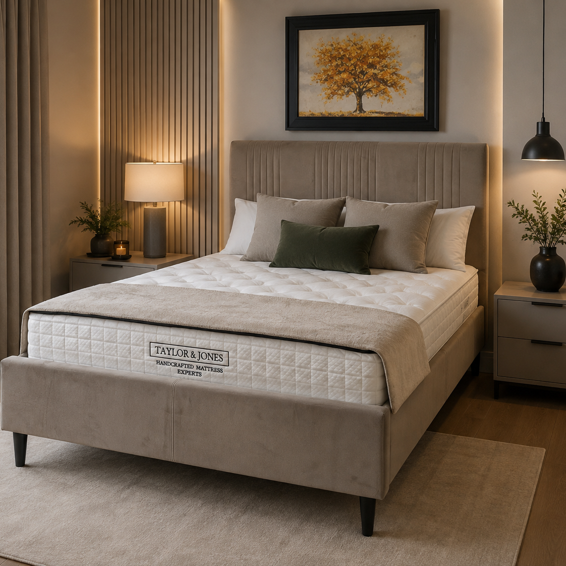 Maine mink velvet bedstead
