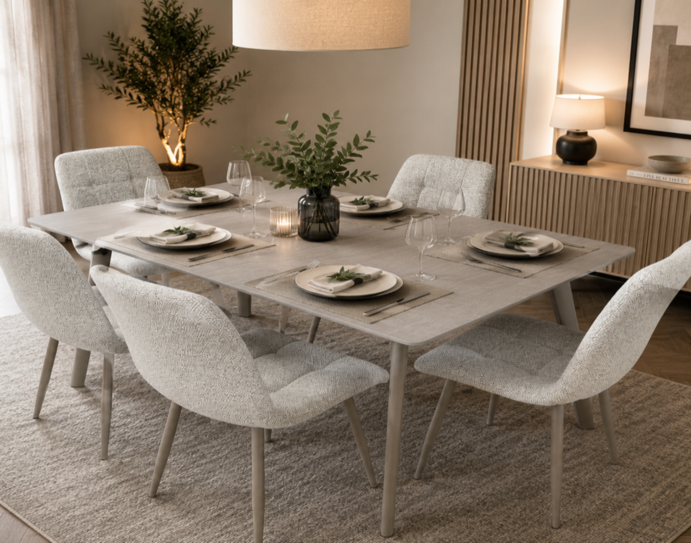 1.2 Mode Table + 4 Mode Chairs