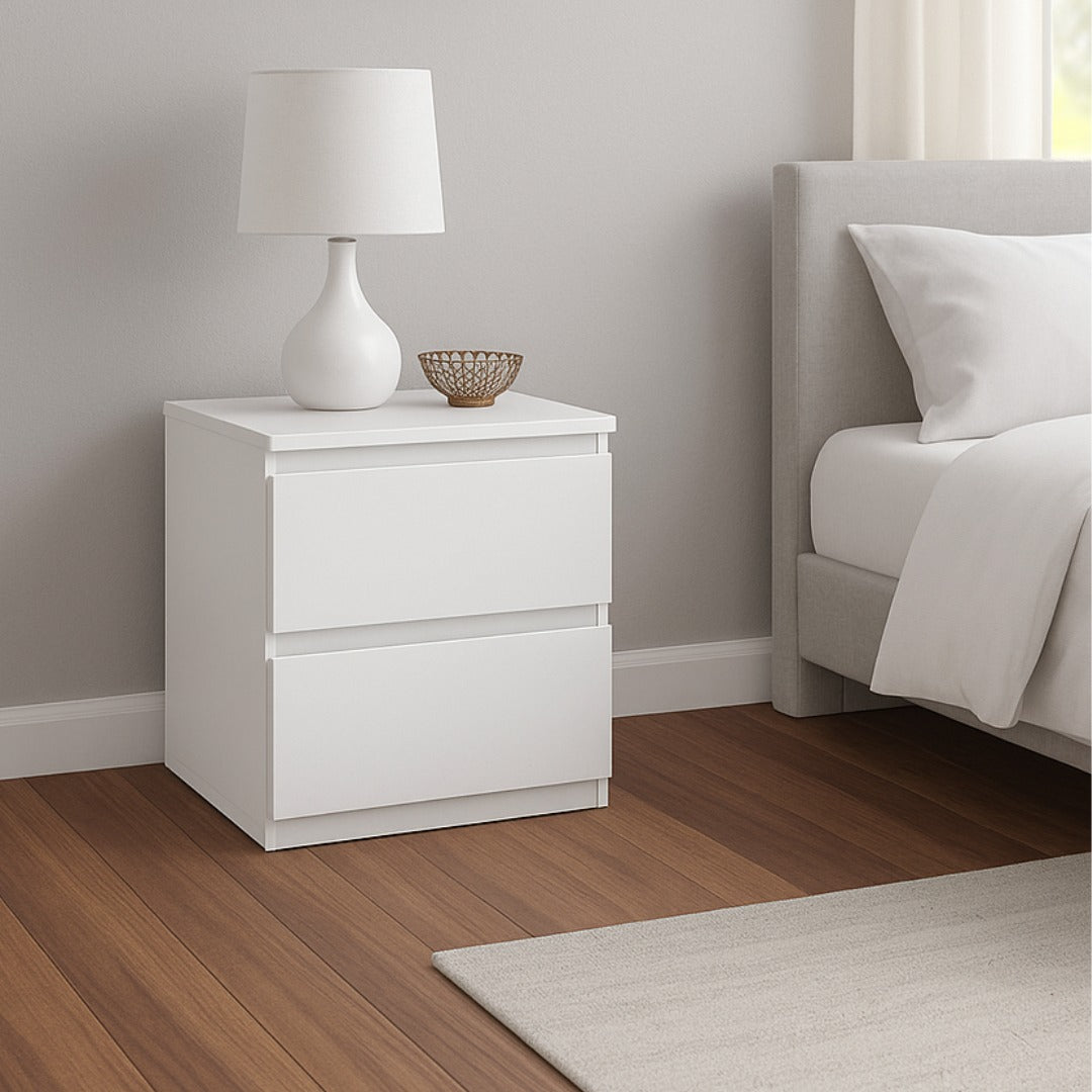 Scotia 2 drawer bedside